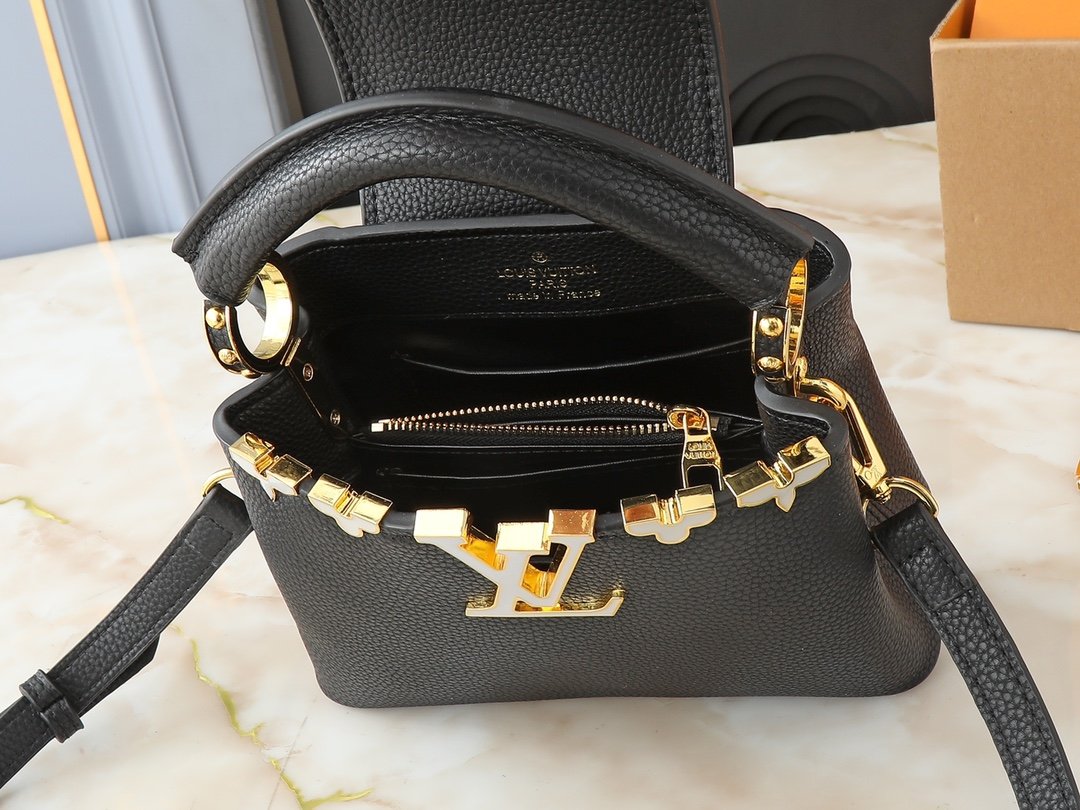 LV Capucines BB Black Leather - Bag - Image 9