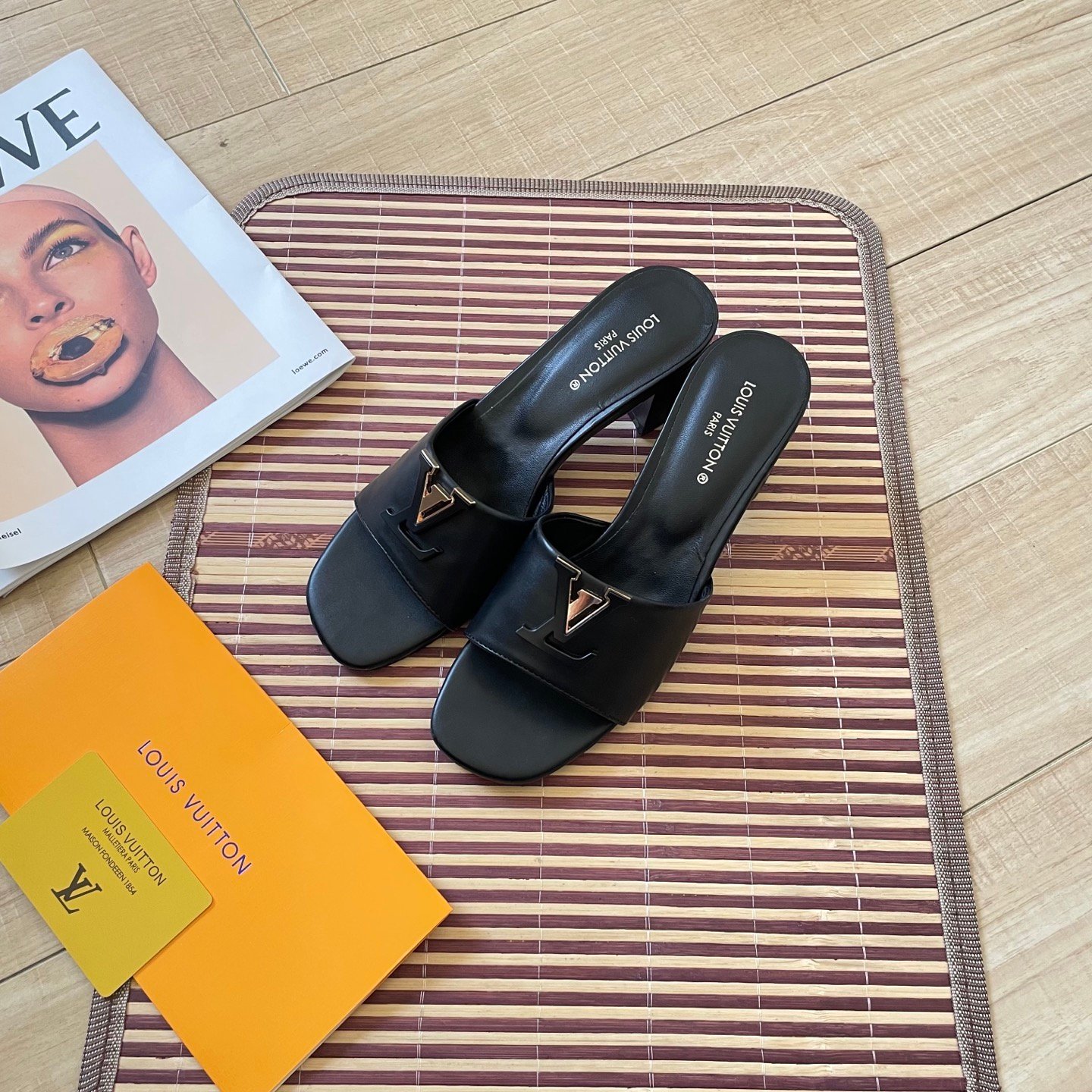 LV Lock It Mule Black Leather - Sandals - Image 2