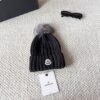 MCL Ribbed Wool Beanie with Fur Pom Pom - Hat · Ref. AC2318