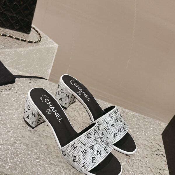 CC Logo Embellished Mules - Heels