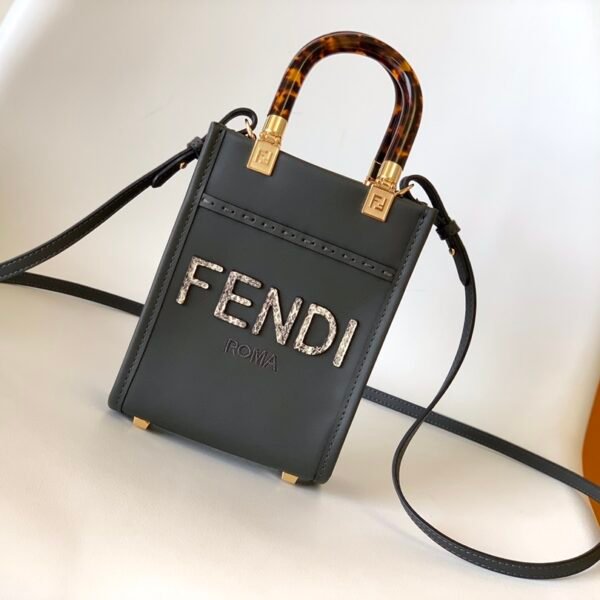 FD Sunshine Shopper Mini Black Leather - Bag