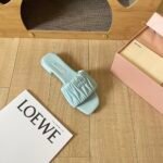 MIU Matelassé Nappa Leather Slides – Slides