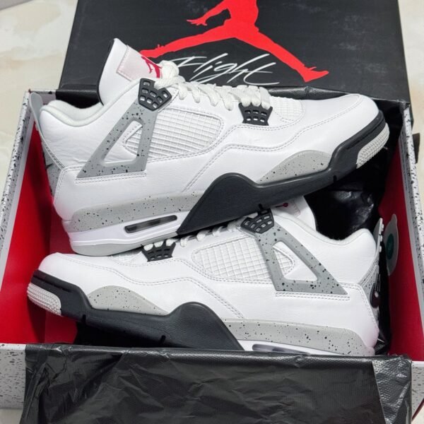 NK Air Jordan 4 Retro White Cement - Sneakers