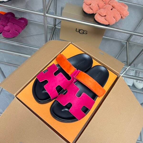 HM Oran Sandals Pink/Orange Suede - Sandals