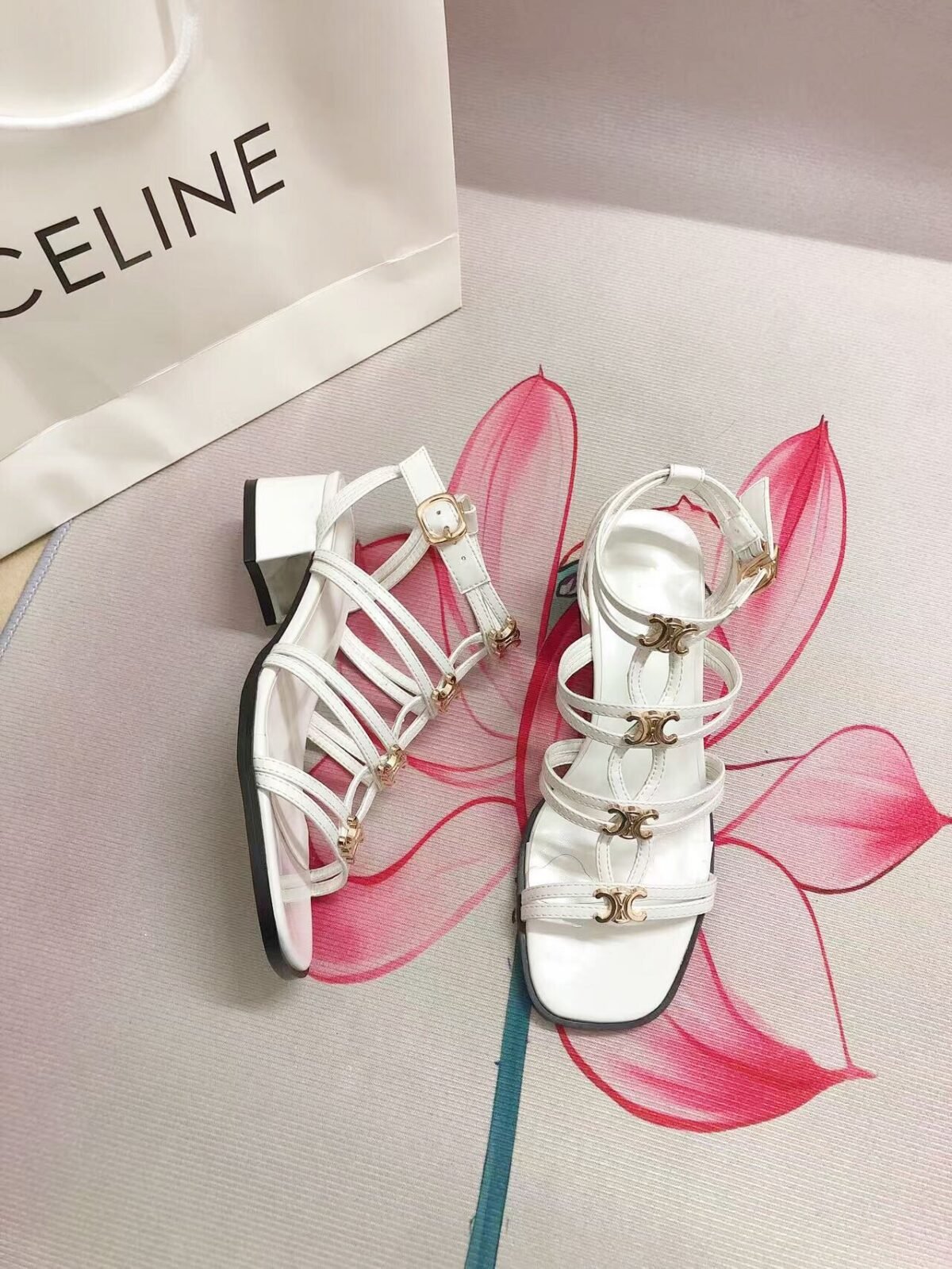 CEL Triomphe Strappy Sandals – High Heels — 3