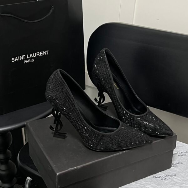 YSL Opyum Pumps Black Crystal - Heels