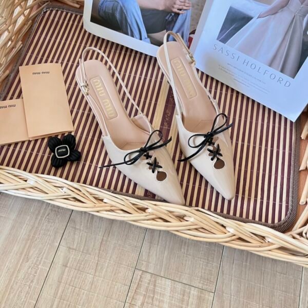 MIU Bow Slingback Pumps - Heels