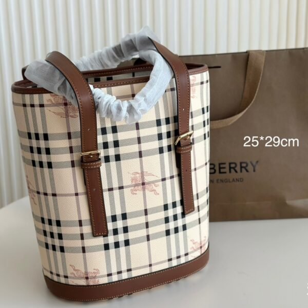 BBR Check Bucket Bag Beige Check - Bag