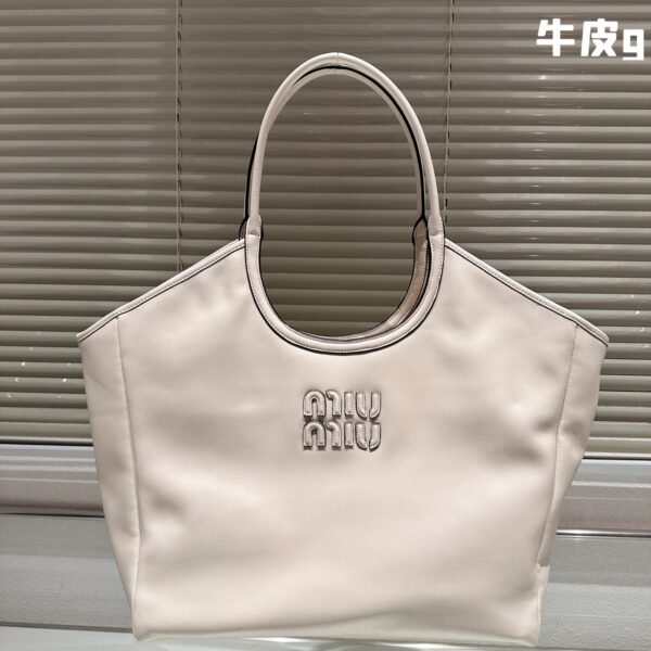 MIU Logo Tote Leather - Bag