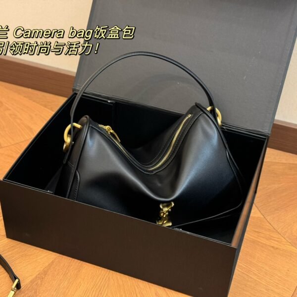 YSL Le 5 à 7 Hobo Black Leather - Bag