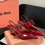 MIU Buckled Slingback Pumps – Heels