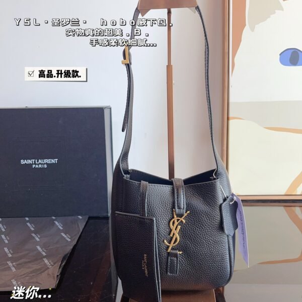 YSL Le Maillon Hobo Black Leather - Bag