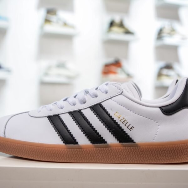 AD Gazelle White/Black - Sneakers
