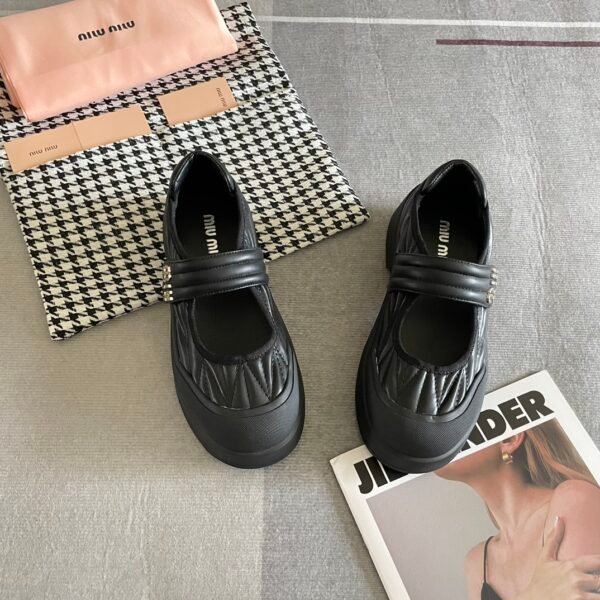 MIU Quilted Mary Jane - Shoes