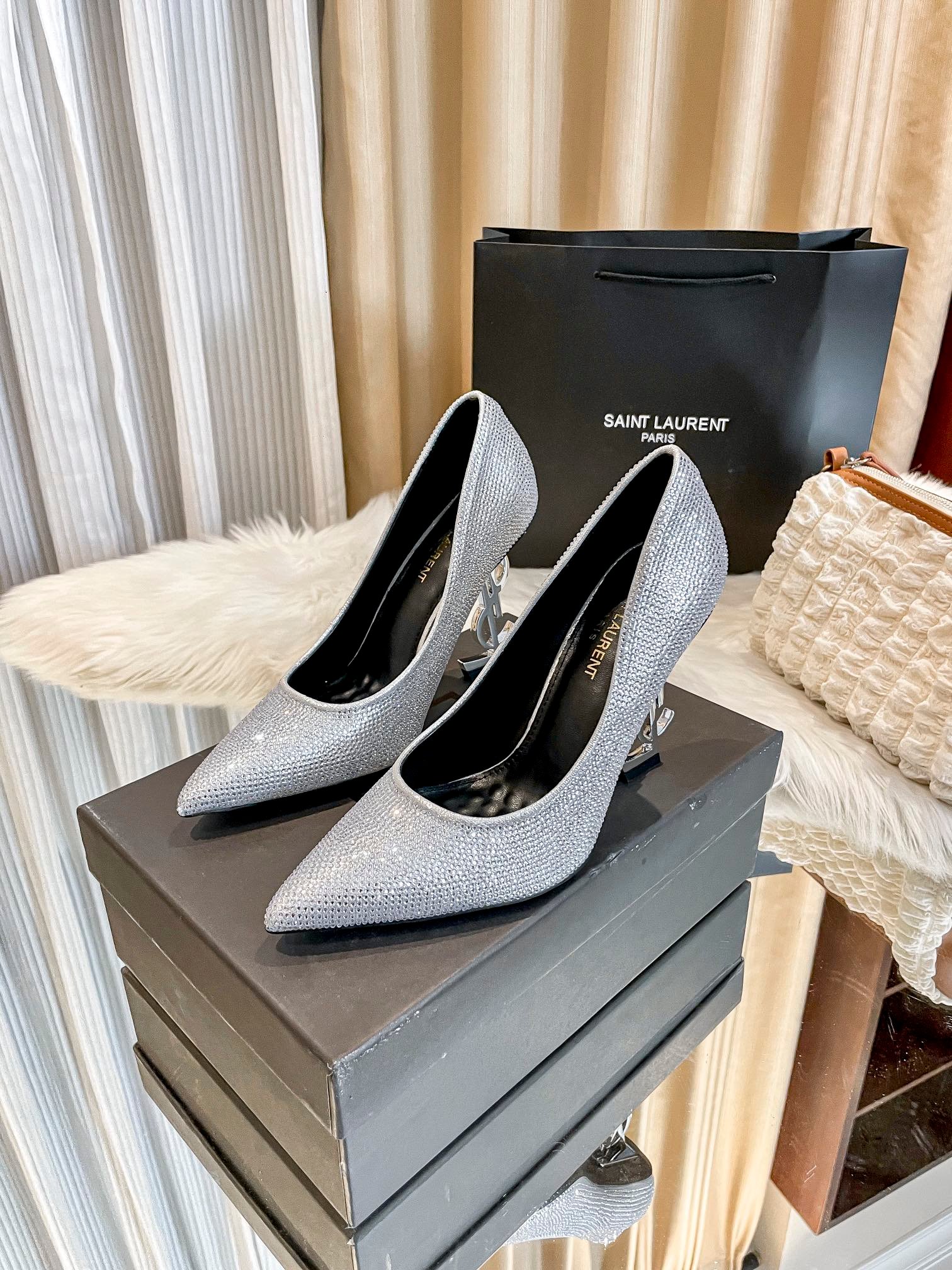 YSL Opyum Pumps Silver - Heels - Image 5