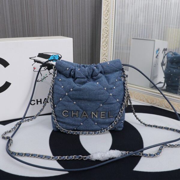 CC Drawstring Pouch Denim - Bag