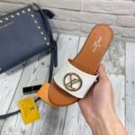 LV Lock It Flat Mule – Slides – White