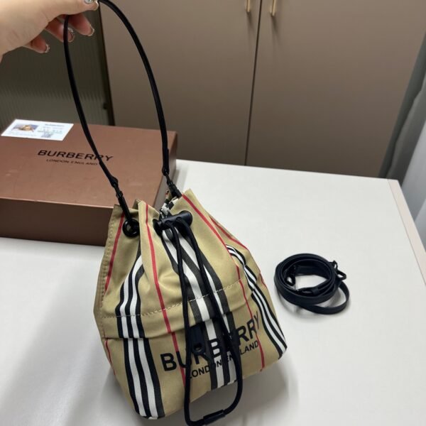BBR Vintage Check Drawstring Small Archive Beige - Bag