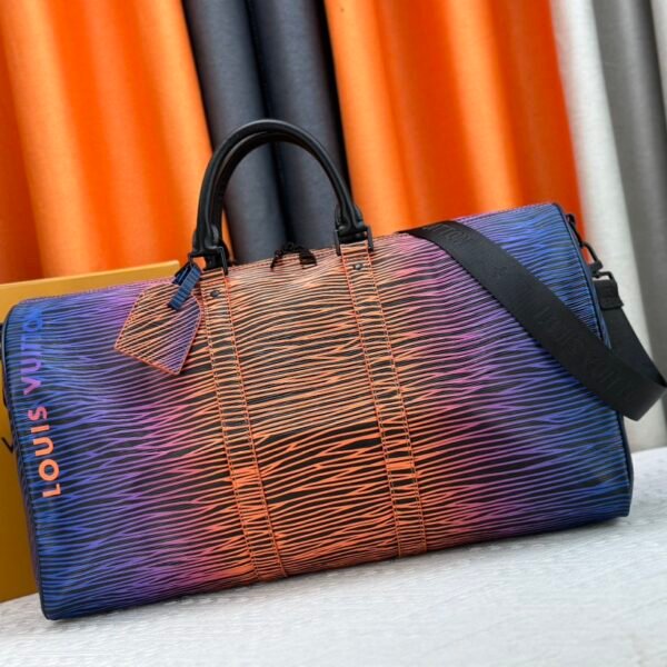 LV Keepall Bandoulière 50 Blue/Orange Wave - Bag
