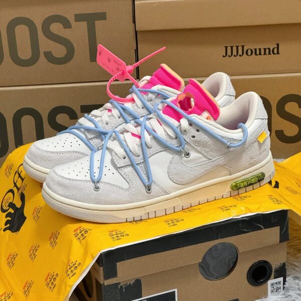 NK Dunk Low OW Lot 50 10.5 White - Sneakers