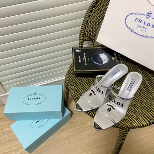 PR Logo Plexi Mules - Heels