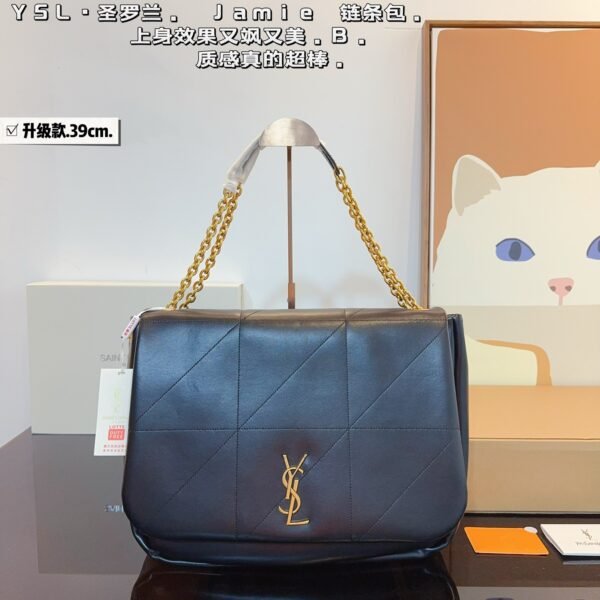 YSL Jamie Large Black Leather - Bag