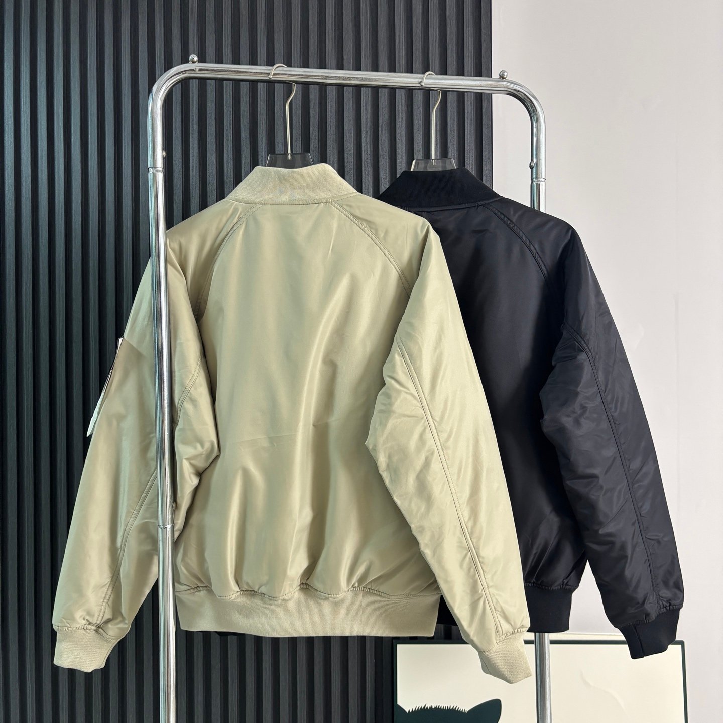 SI Bomber Jacket Beige/Black - Jacket - Image 4