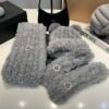 MCL Angora Wool Scarf Grey - Scarf