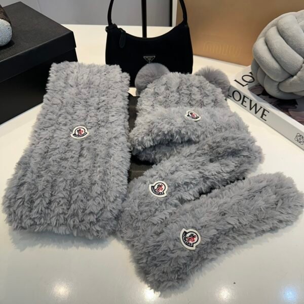 MCL Angora Wool Scarf Grey - Scarf