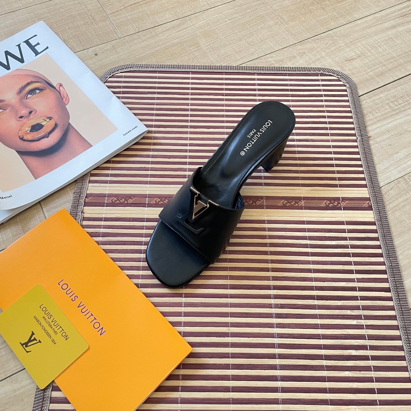 LV Lock It Mule Black Leather - Sandals - Image 5