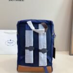 PR Triangle Logo Backpack Blue Nylon – Borsa