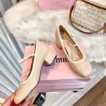 MIU Mary Jane Chunky Heel – Heels
