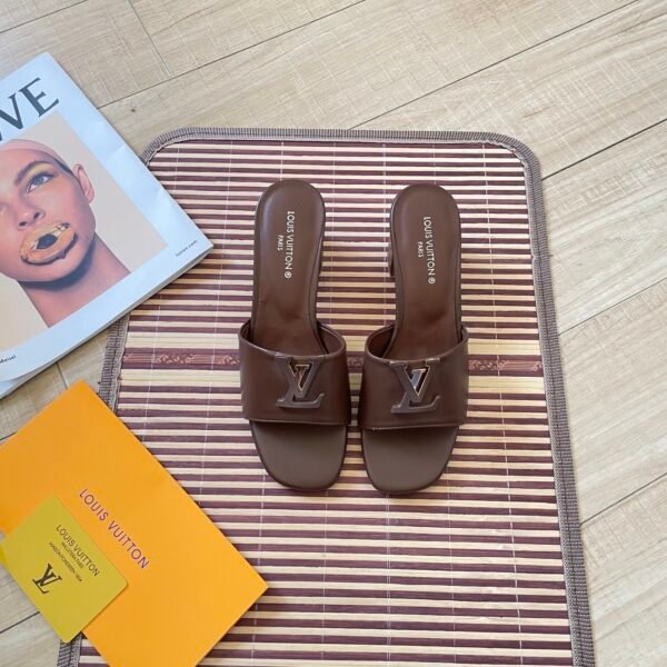 LV Lock It Mule Brown Leather - Sandals