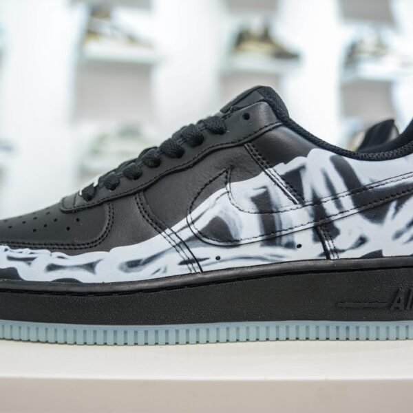 NK Air Force 1 Low Skeleton Black/White - Sneakers