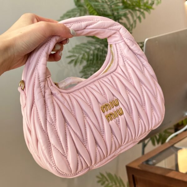 MIU Matelassé Mini Pink Leather - Bag