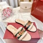 GG Double G Slide Sandals – Slides – Beige