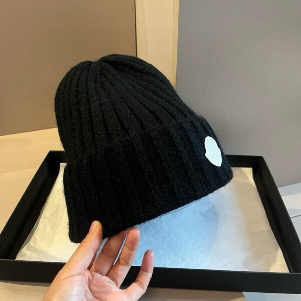 MCL Ribbed Wool Beanie Black - Hat