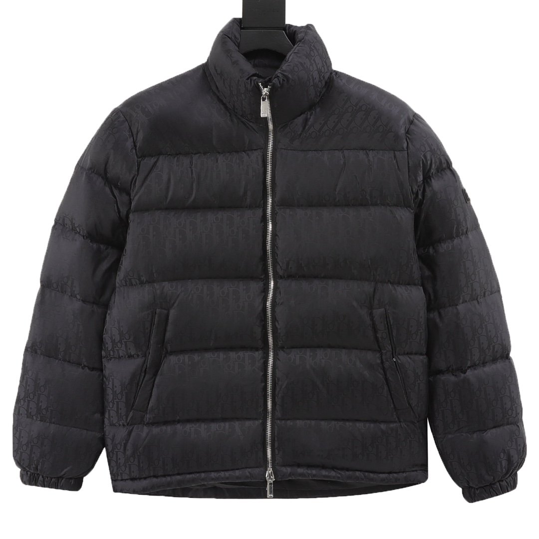 CD CD Oblique Puffer Jacket Black - Jacket