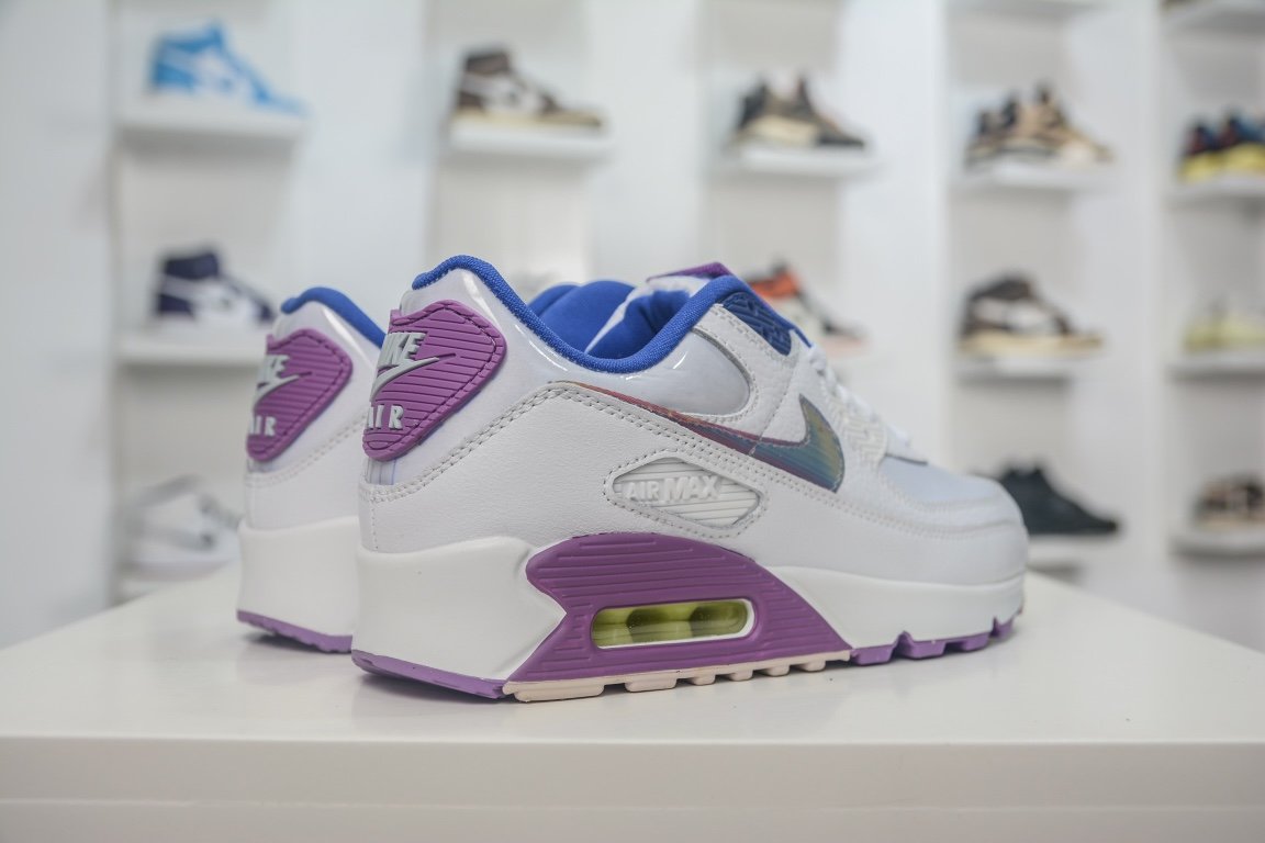 NK Air Max 90 SE White/Purple - Sneakers - Image 6