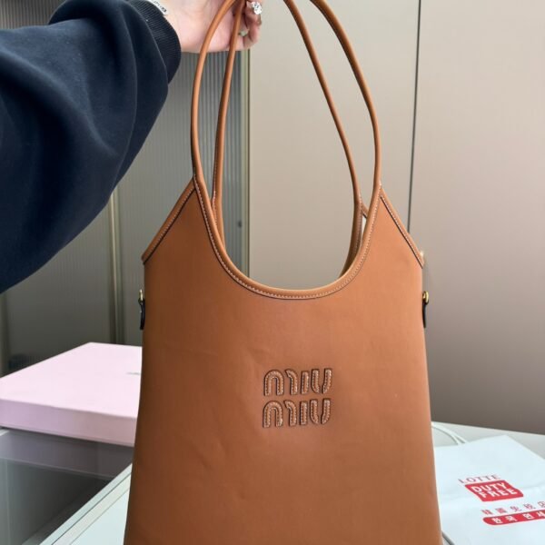 MIU Logo Tote Leather - Bag