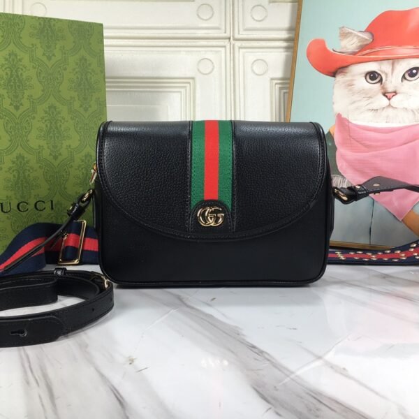GG Ophidia Mini GG Shoulder Bag Black Leather - Bag