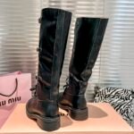 MIU Buckled Knee-High Boots – Boots