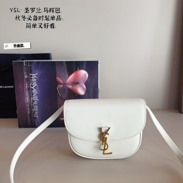 YSL Solferino Small Black/White Leather - Bag