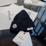 MCL Logo Beanie Black Wool – Hat – Red