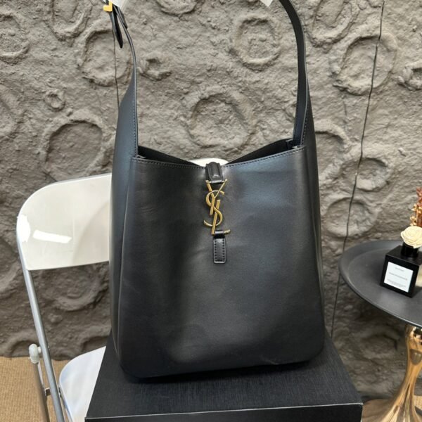 YSL Le 5 à 7 Hobo Black Leather - Bag