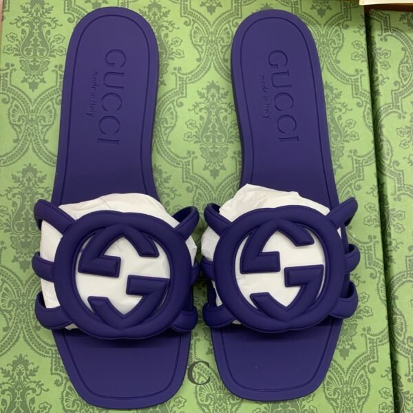 GG Rubber GG Slide Sandals - Slides