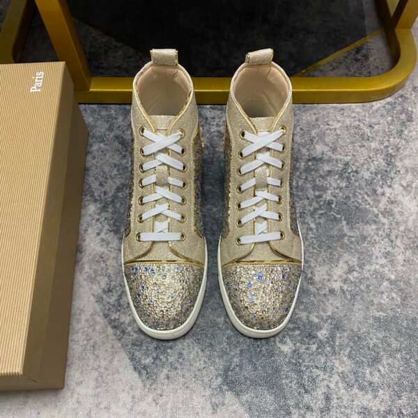 CL Louis Junior Spikes Orlato Gold Glitter - Sneakers