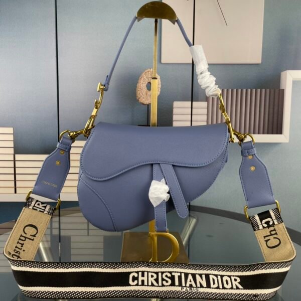 CD Saddle Blue Leather - Bag
