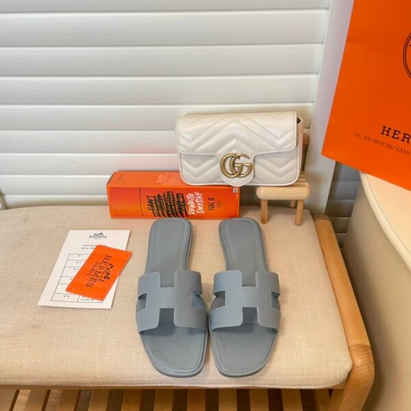 HM Oran Sandals Blue Leather - Sandals