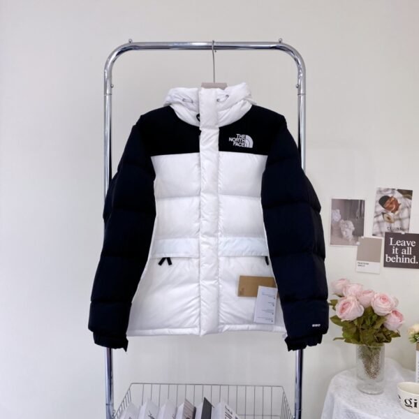 TNF Nuptse Jacket White/Black - Jacket